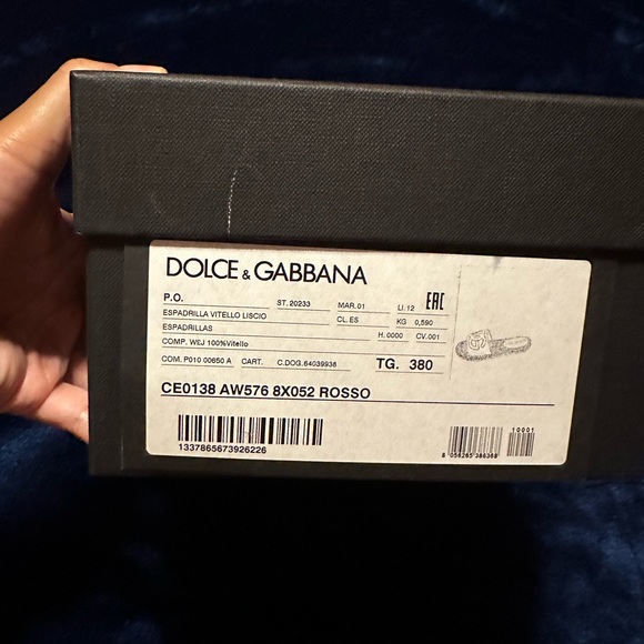 Dolce & Gabbana Red espadrilles size 8 - Picture 5 of 5